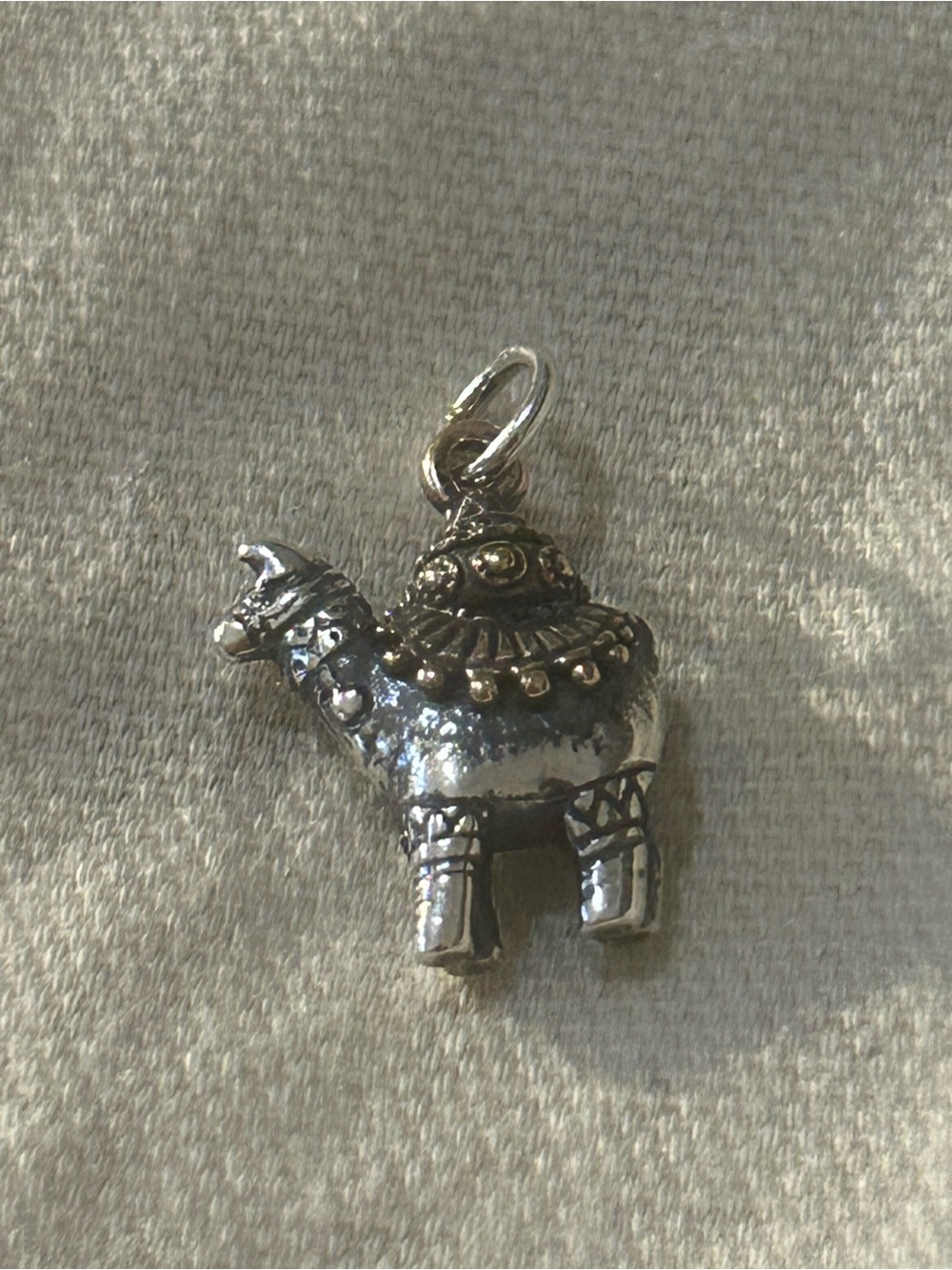 James Avery Retired 3D Sterling Silver and Bronze Llama Charm